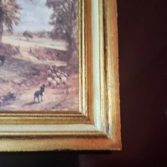 Vintage G.B. Florence Miniature Framed Landscape Prints - Pair - Made in Italy - Picture 9 of 16